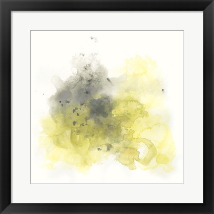 Framed Citron Cloud I Print
