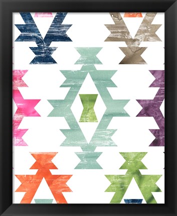 Framed Aztec Brights III Print