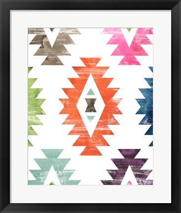 Framed Aztec Brights IV Print