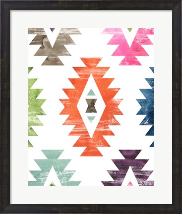Framed Aztec Brights IV Print