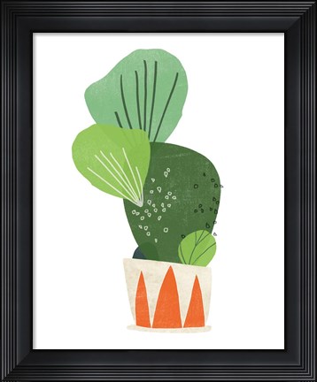 Framed Happy Plants I Print