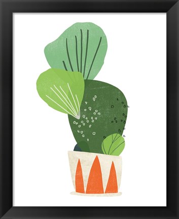 Framed Happy Plants I Print