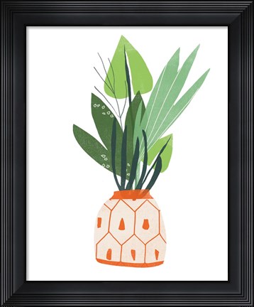 Framed Happy Plants III Print