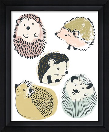 Framed Prickle Pals I Print
