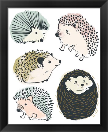 Framed Prickle Pals II Print