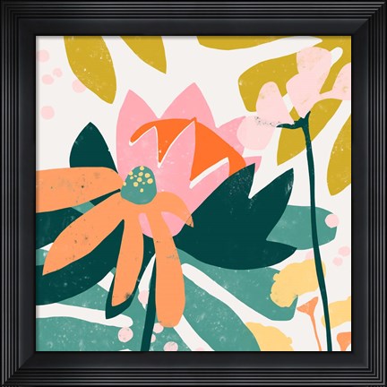 Framed Cut Paper Garden II Print