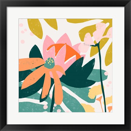 Framed Cut Paper Garden II Print