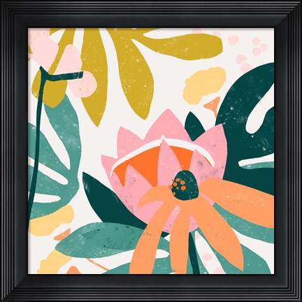 Framed Cut Paper Garden III Print