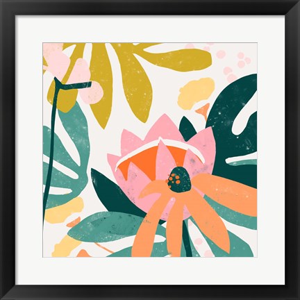 Framed Cut Paper Garden III Print