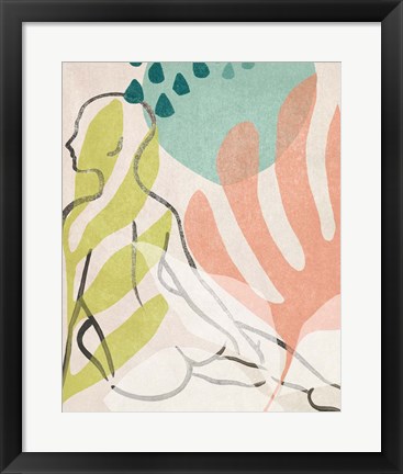 Framed Tropical Nude I Print