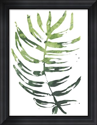 Framed Emerald Tropics IV Print