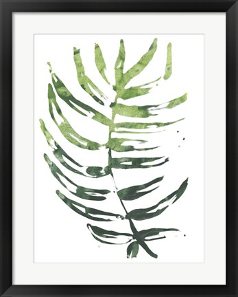 Framed Emerald Tropics IV Print