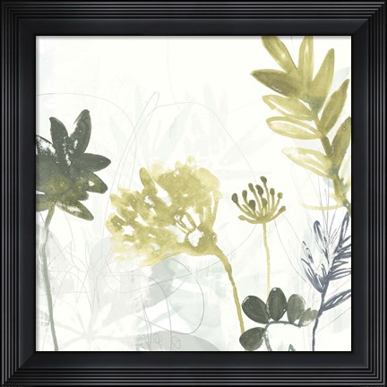 Framed Tropical Stems I Print