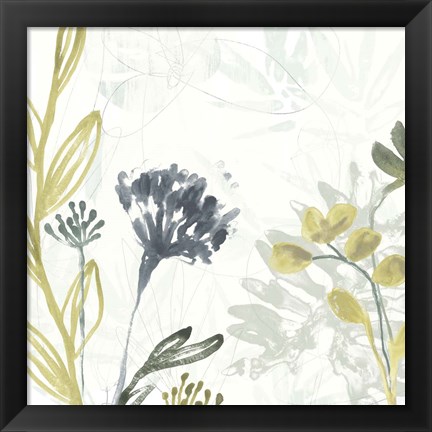 Framed Tropical Stems II Print