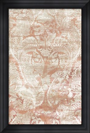 Framed Garnet Weft I Print