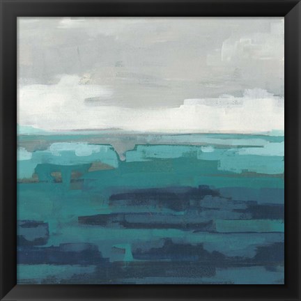 Framed Sea Foam Vista II Print