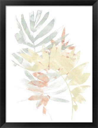 Framed Pastel Tropics IV Print