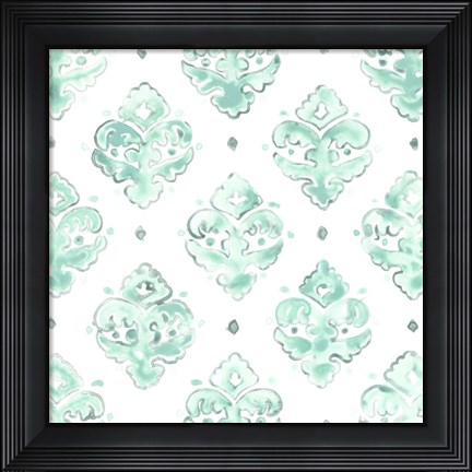 Framed Bohemian Textile II Print