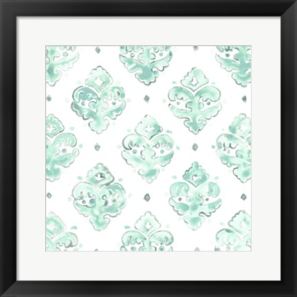 Framed Bohemian Textile II Print