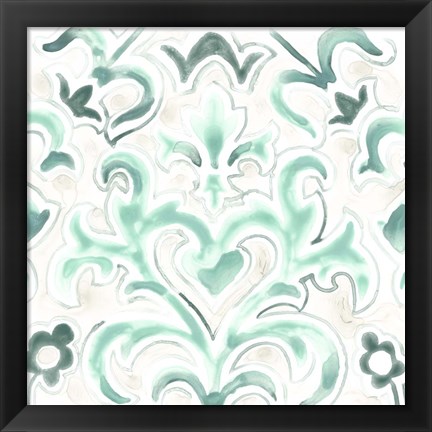 Framed Bohemian Textile VIII Print