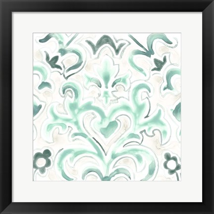 Framed Bohemian Textile VIII Print