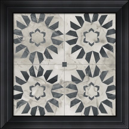 Framed Neutral Tile Collection III Print