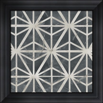Framed Neutral Tile Collection VII Print