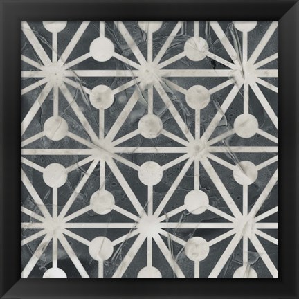 Framed Neutral Tile Collection IX Print