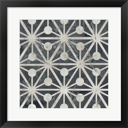 Framed Neutral Tile Collection IX Print