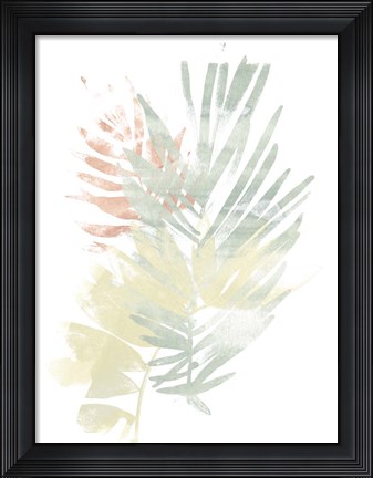 Framed Pastel Tropics I Print