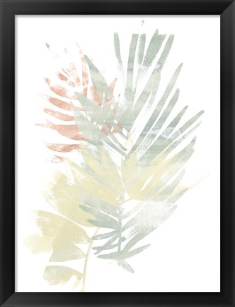 Framed Pastel Tropics I Print