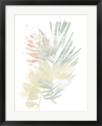 Framed Pastel Tropics I Print