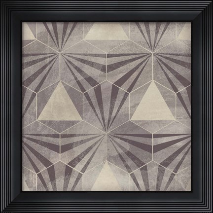 Framed Hexagon Tile VI Print