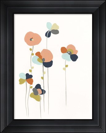Framed Modular Bouquet I Print