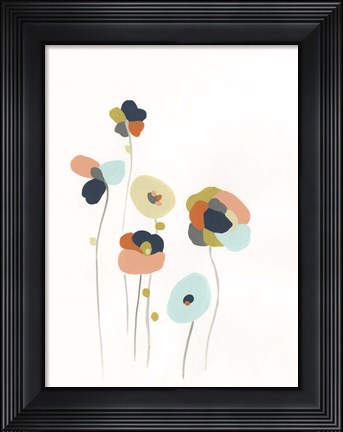 Framed Modular Bouquet II Print