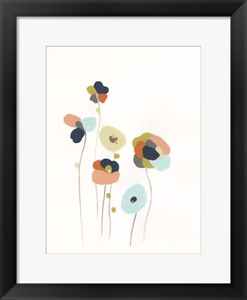 Framed Modular Bouquet II Print