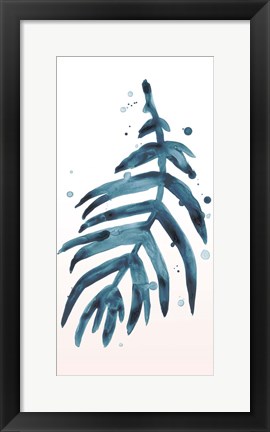 Framed Stems in Indigo IV Print