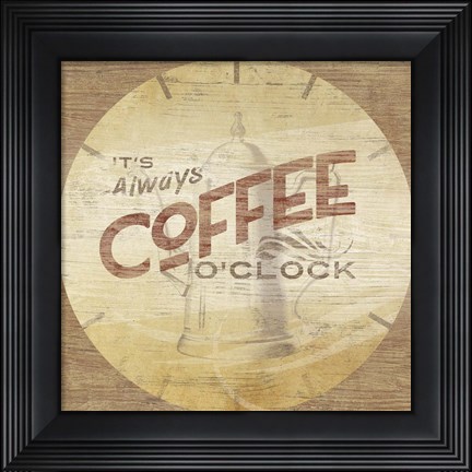 Framed Beverage O&#39;Clock I Print