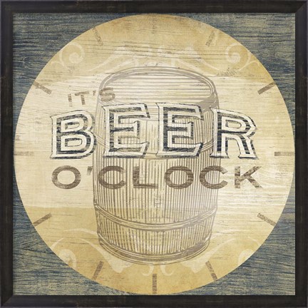 Framed Beverage O&#39;Clock III Print