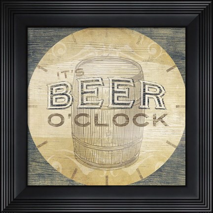 Framed Beverage O&#39;Clock III Print
