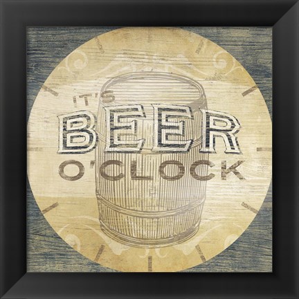 Framed Beverage O&#39;Clock III Print