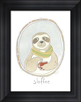 Framed Caffeinated Cutie III Print
