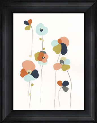 Framed Modular Bouquet III Print