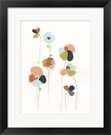 Framed Modular Bouquet III Print