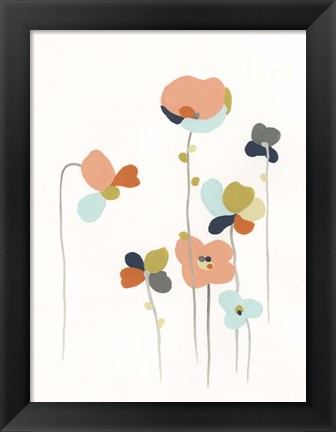 Framed Modular Bouquet IV Print