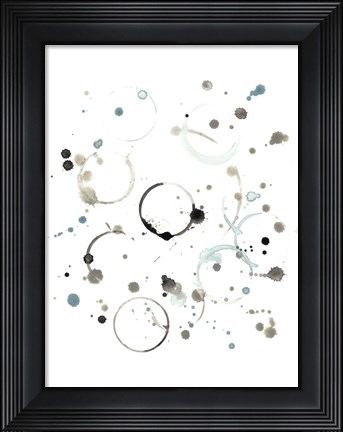 Framed Liquid Orbit I Print