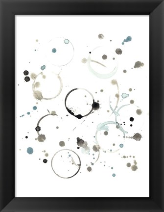 Framed Liquid Orbit I Print