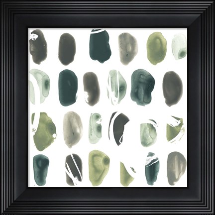 Framed Rune Stone I Print