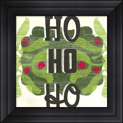 Framed Let&#39;s Get Jolly II Print