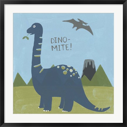 Framed Dino-mite II Print